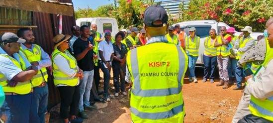 Implementation Support Mission Team Visits Kiambu to Assess KISIP 2 Projects