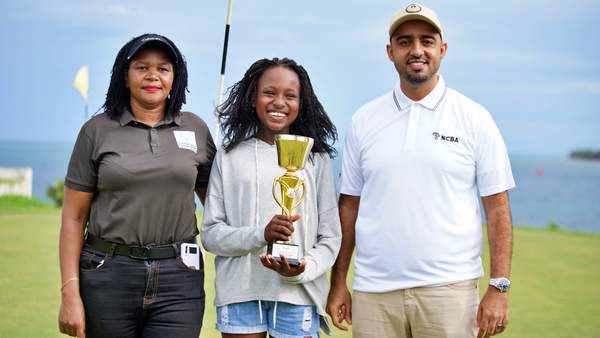 A happy birthday for NCBA Coast Junior Open champion Britney Nyanchera