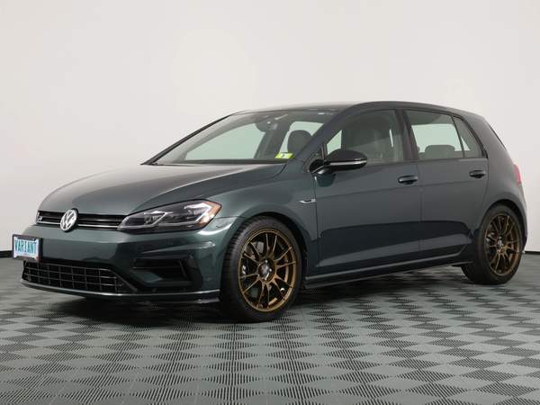 2019 Volkswagen Golf R on Bring a Trailer Stands Out with a Six-Speed Stick and a Spektrum Hue